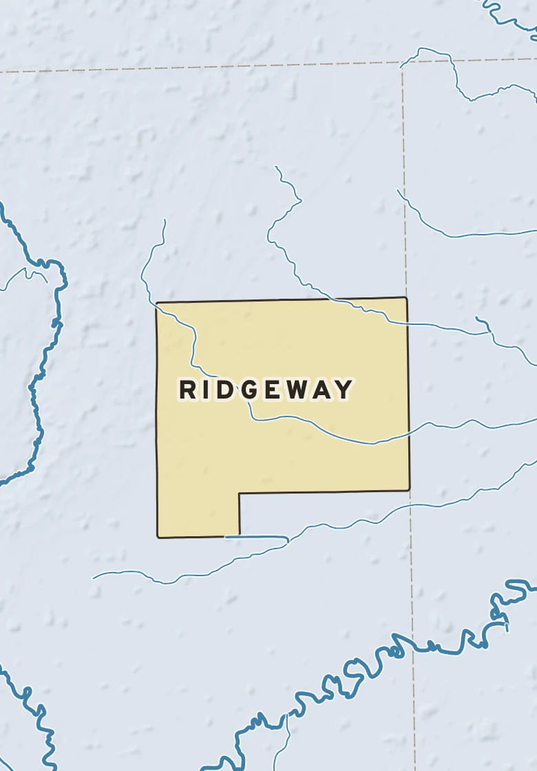 Atlas plate of Ridgeway, Michigan.