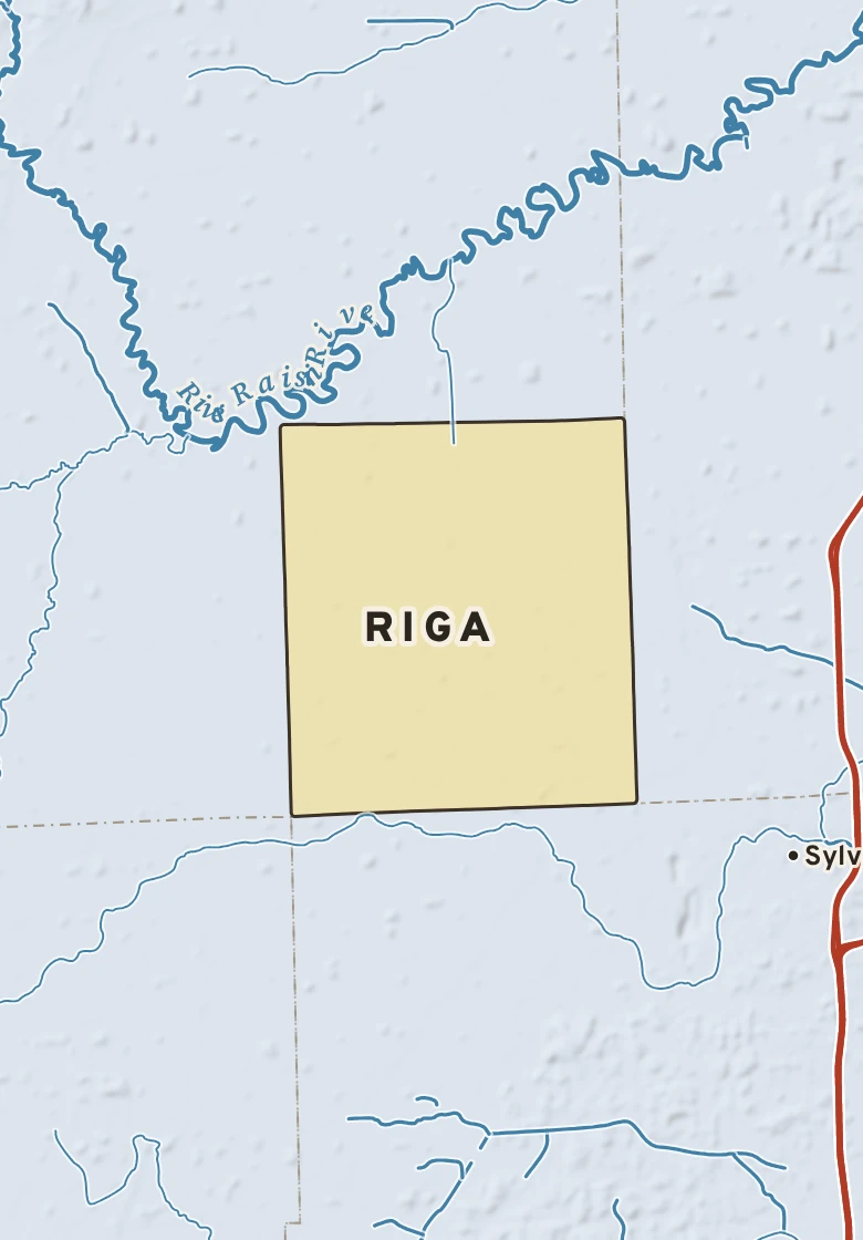 Atlas plate of Riga, Michigan.