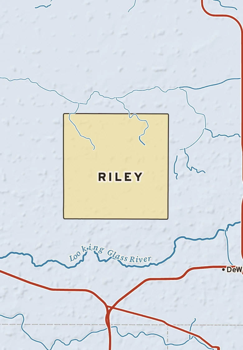 Atlas plate of Riley, Michigan.