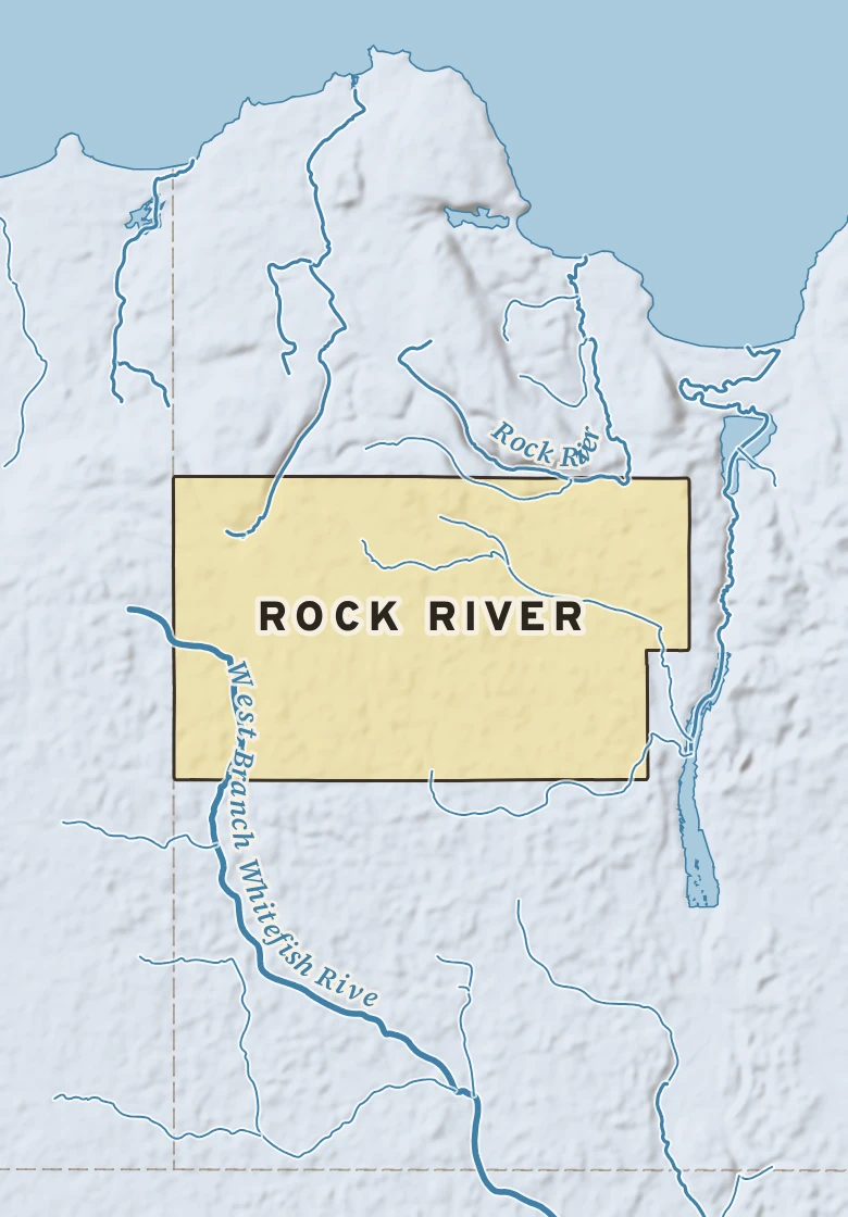 Atlas plate of Rock River, Michigan.