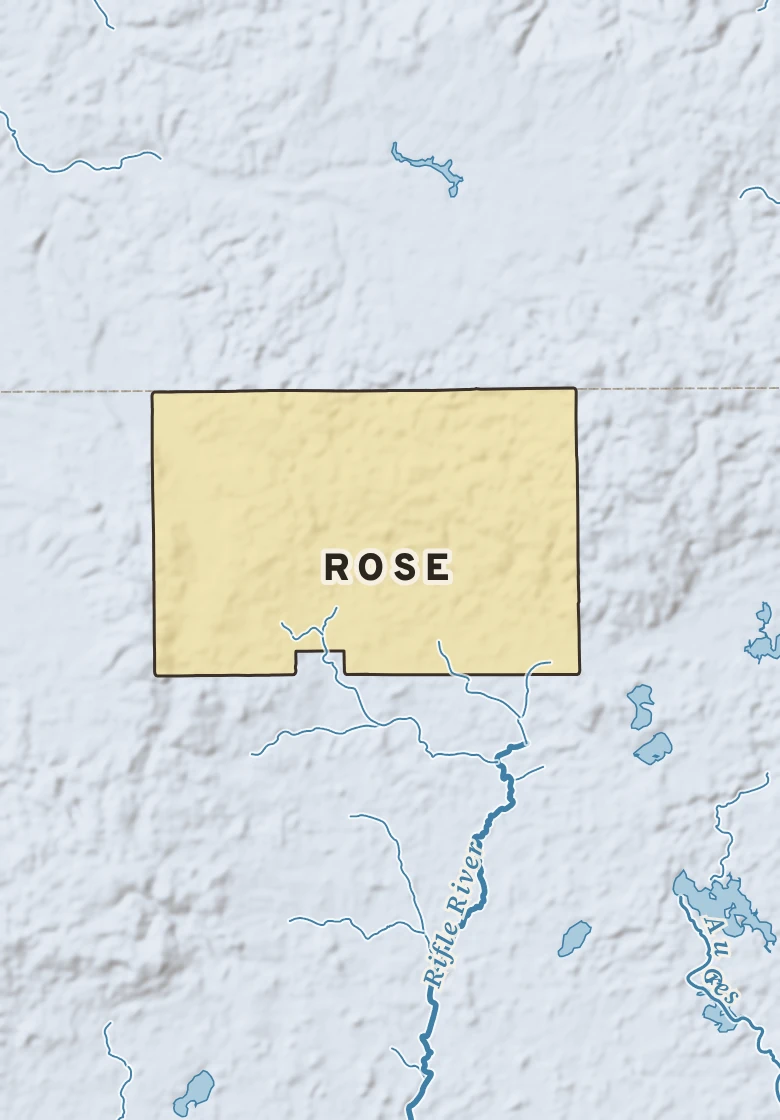 Atlas plate of Rose, Michigan.
