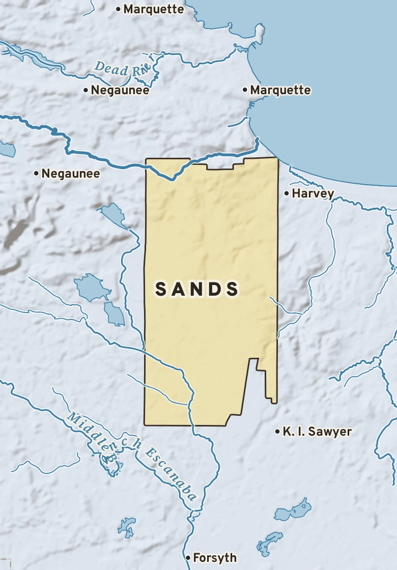 Atlas plate of Sands, Michigan.