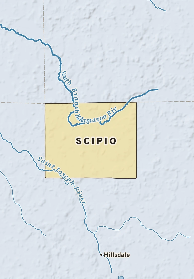 Atlas plate of Scipio, Michigan.