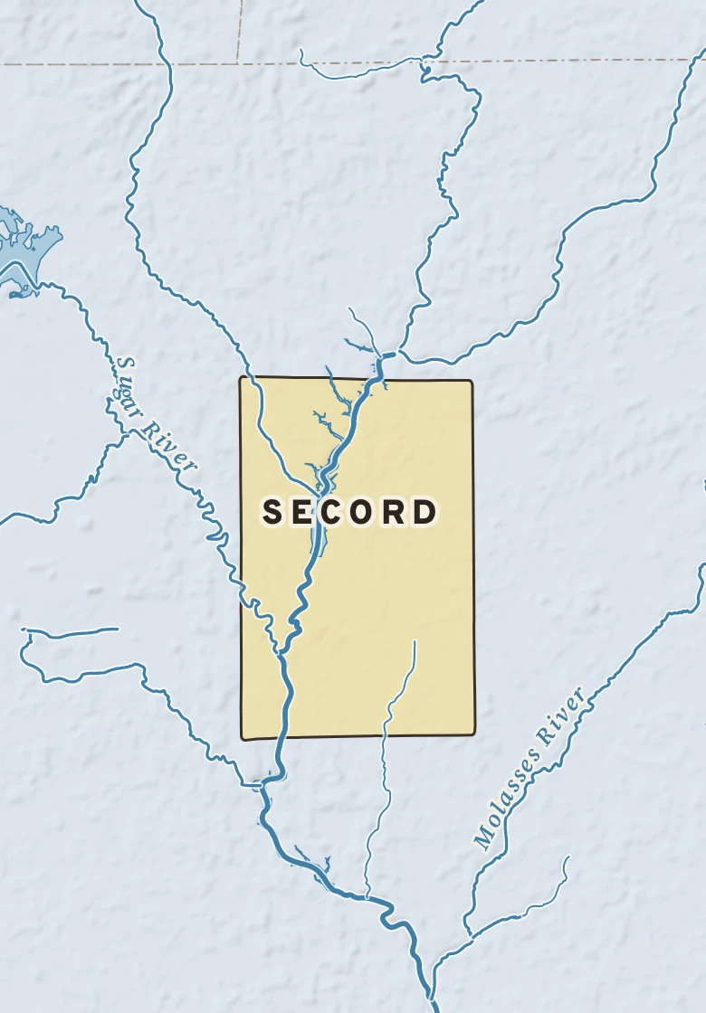 Atlas plate of Secord, Michigan.