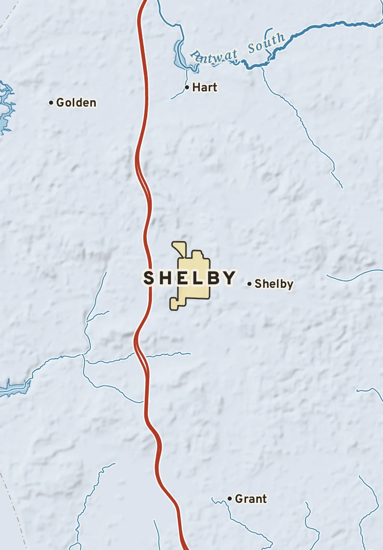 Atlas plate of Shelby, Michigan.