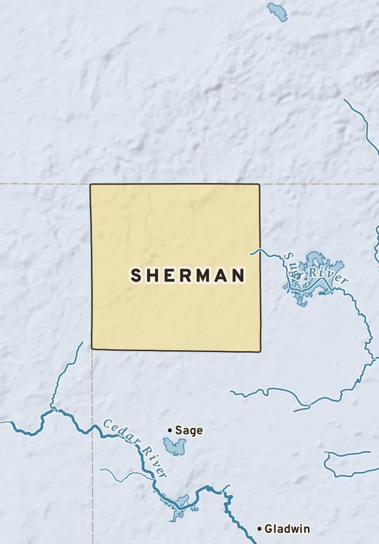 Atlas plate of Sherman, Michigan.