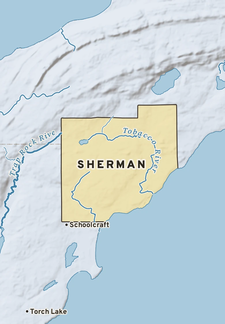 Atlas plate of Sherman, Michigan.