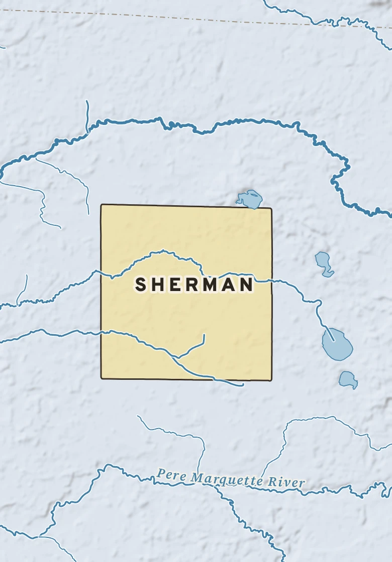 Atlas plate of Sherman, Michigan.