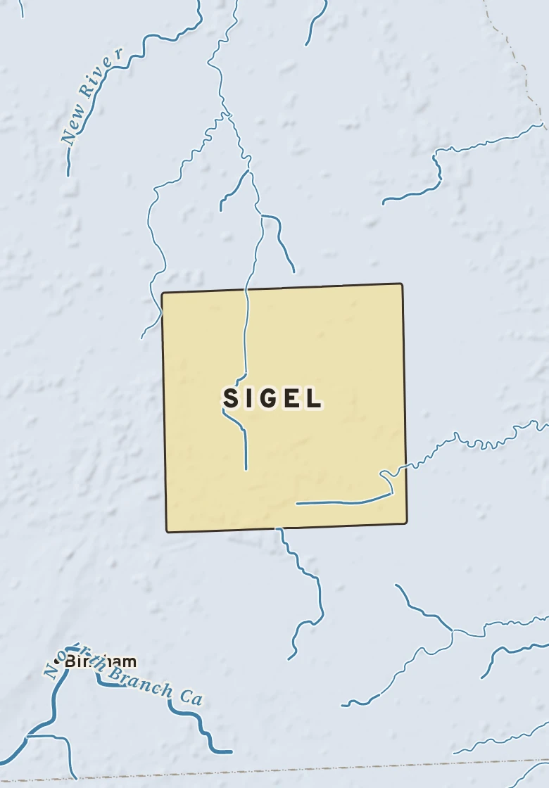 Atlas plate of Sigel, Michigan.