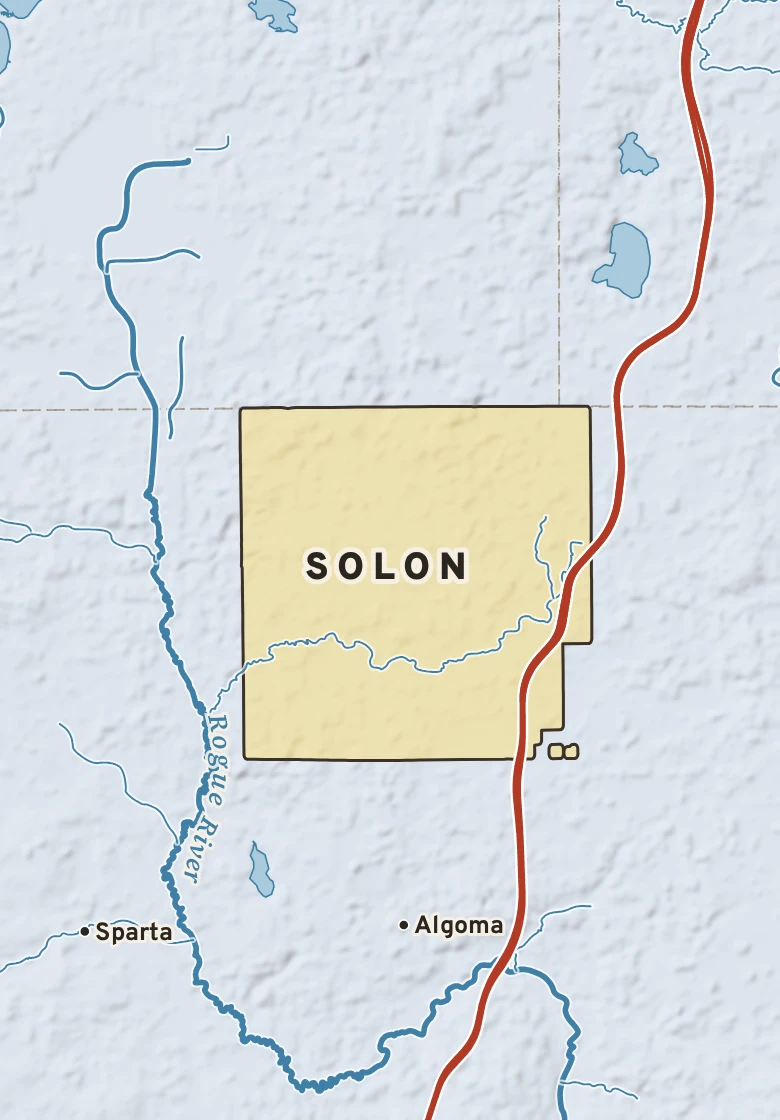 Atlas plate of Solon, Michigan.