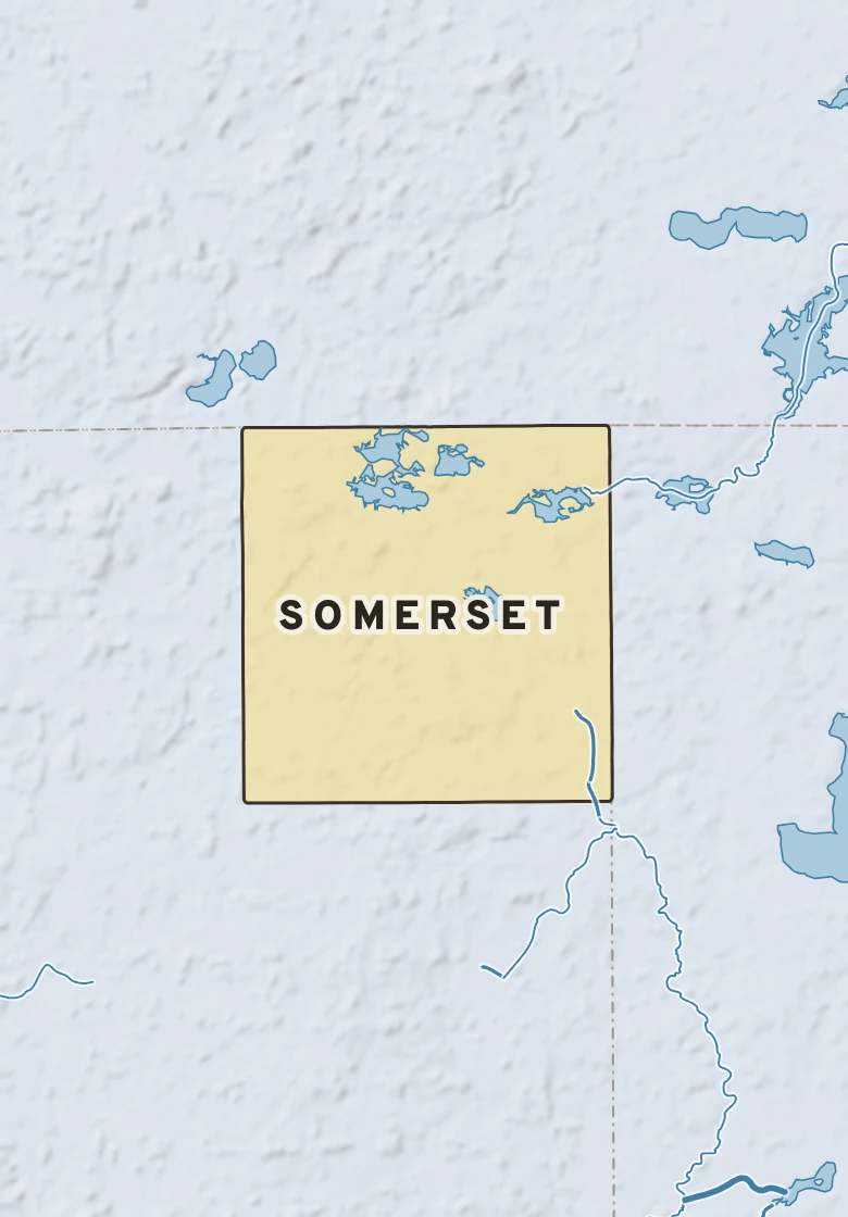 Atlas plate of Somerset, Michigan.