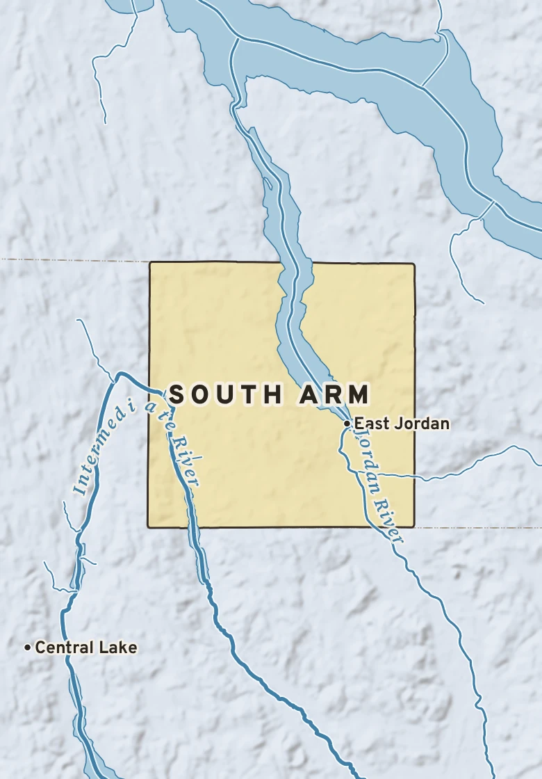 Atlas plate of South Arm, Michigan.