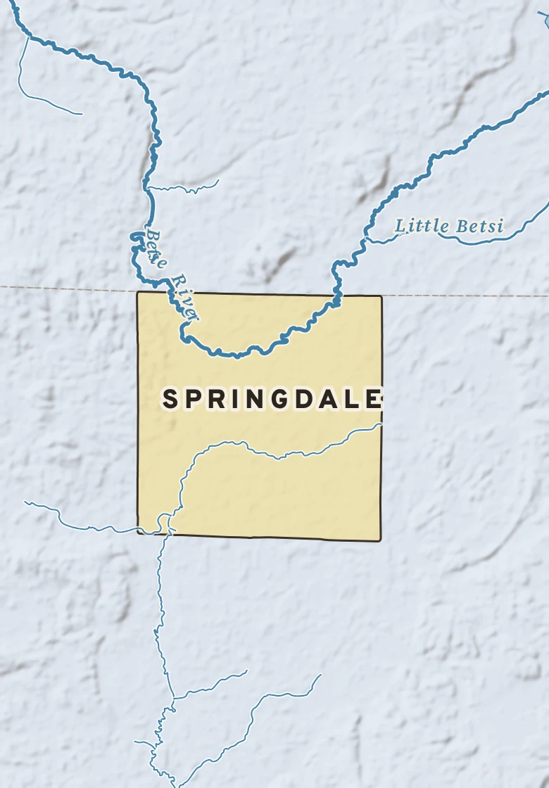 Atlas plate of Springdale, Michigan.