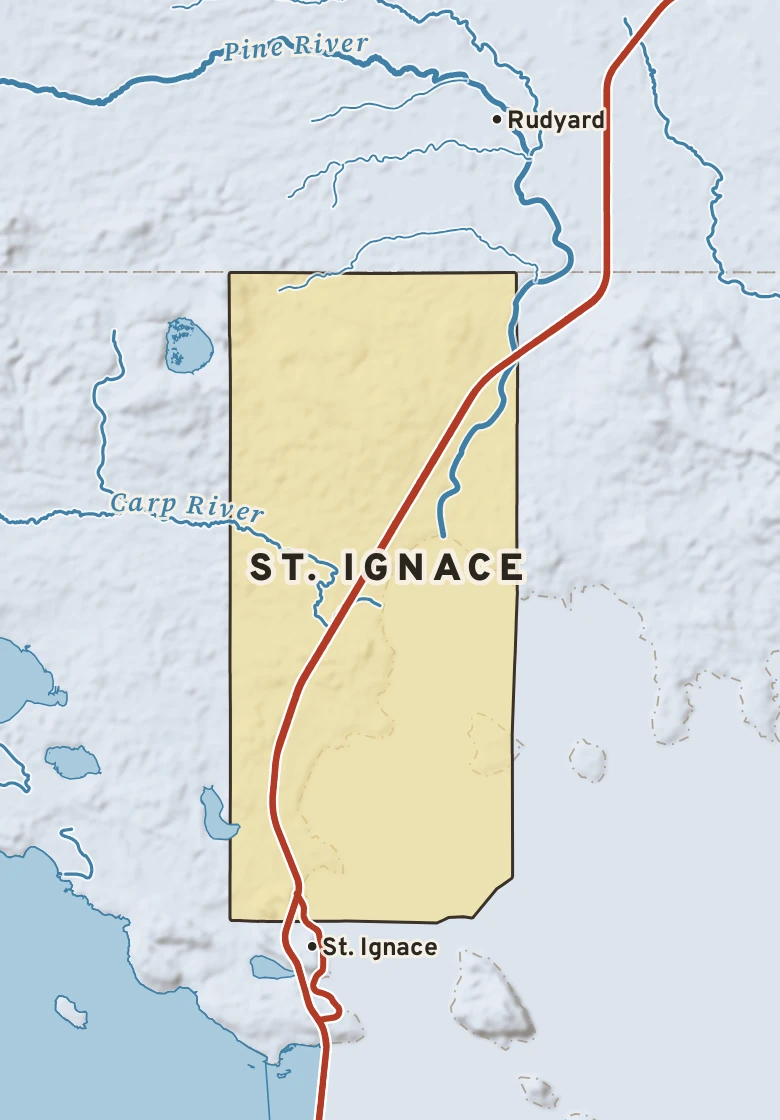 Atlas plate of St. Ignace, Michigan.