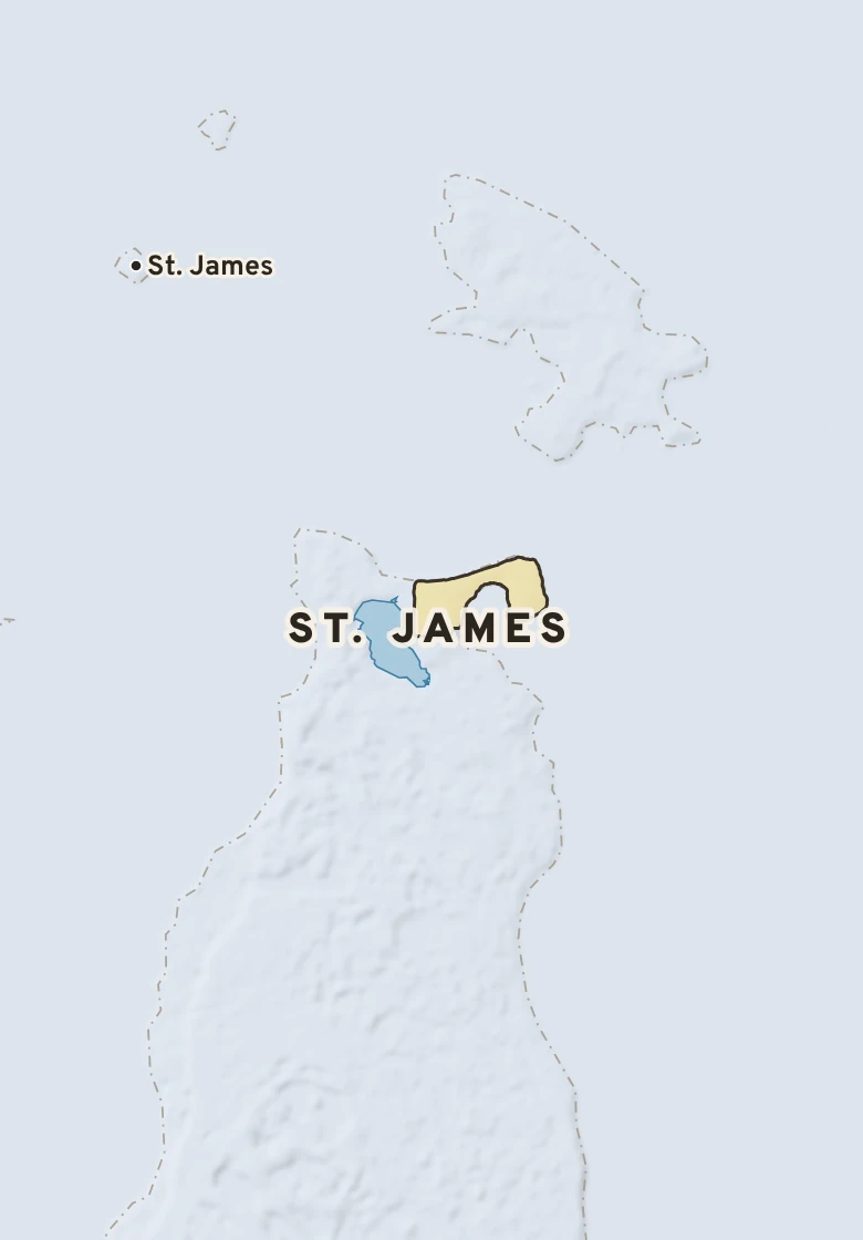 Atlas plate of St. James, Michigan.