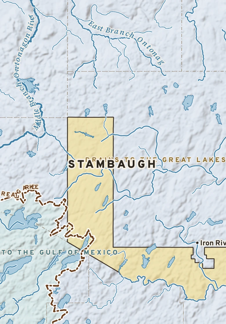 Atlas plate of Stambaugh, Michigan.