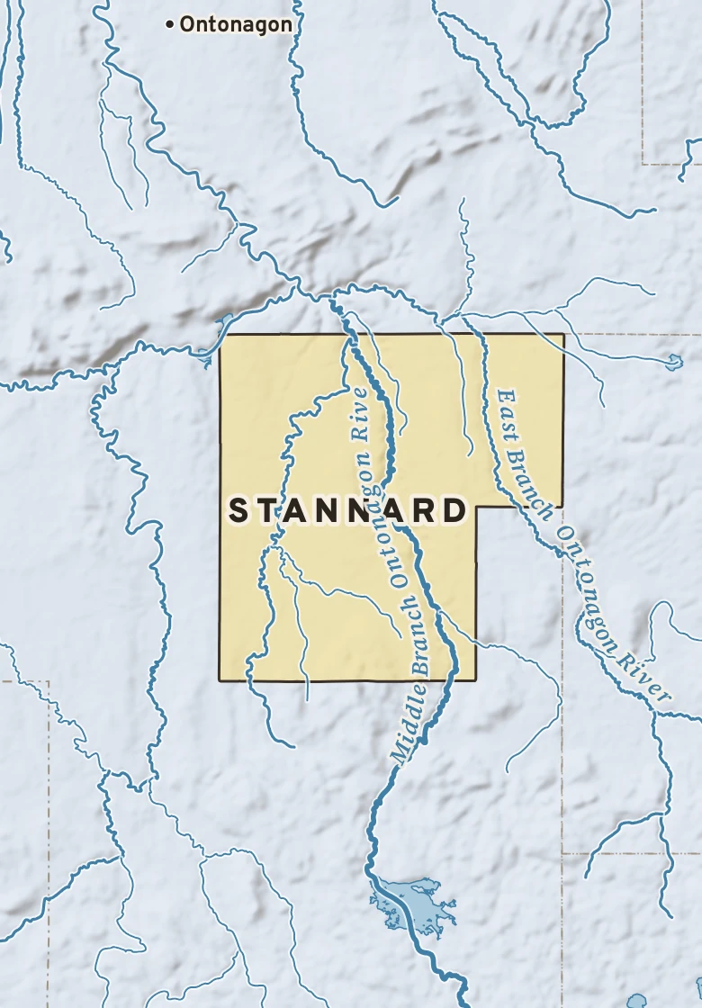Atlas plate of Stannard, Michigan.