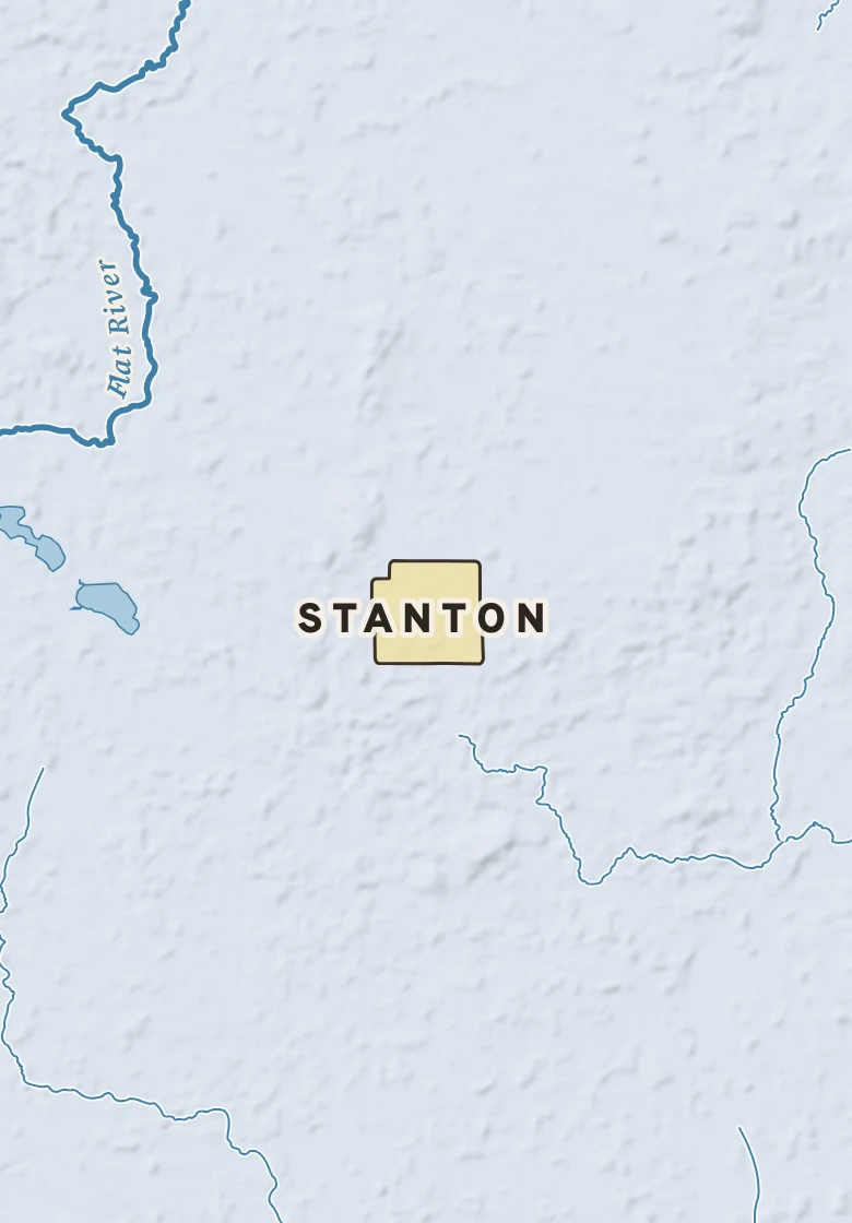 Atlas plate of Stanton, Michigan.