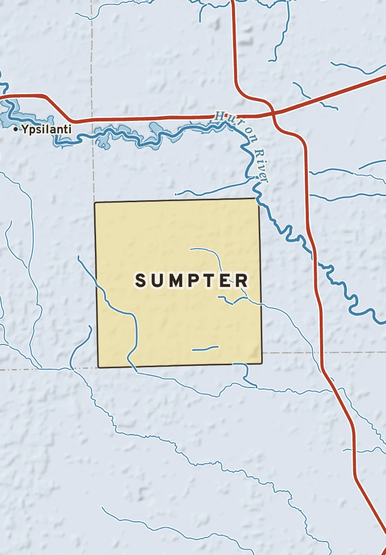 Atlas plate of Sumpter, Michigan.