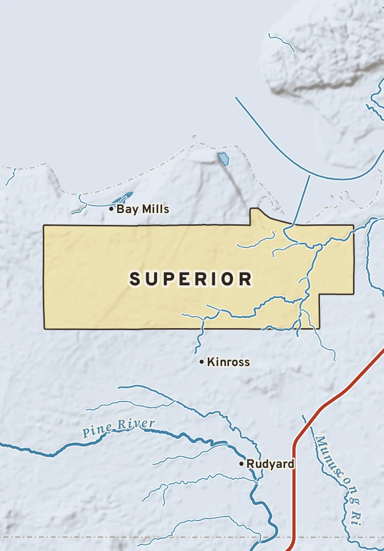Atlas plate of Superior, Michigan.