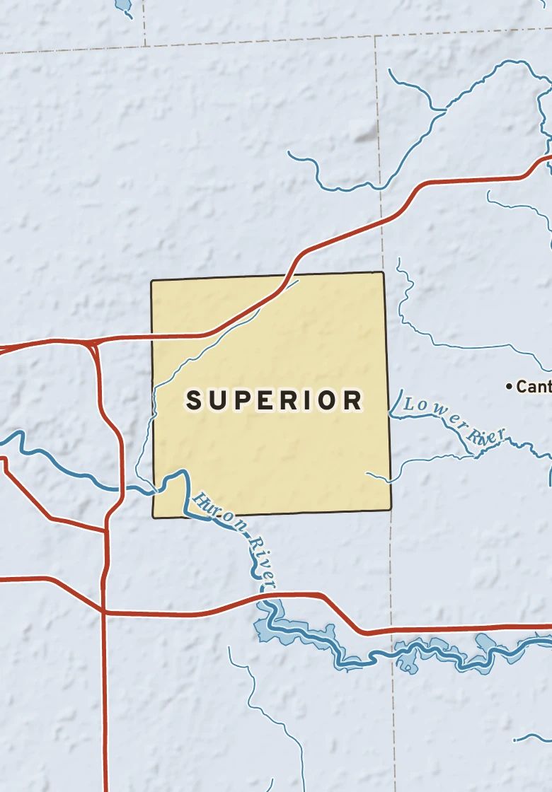 Atlas plate of Superior, Michigan.