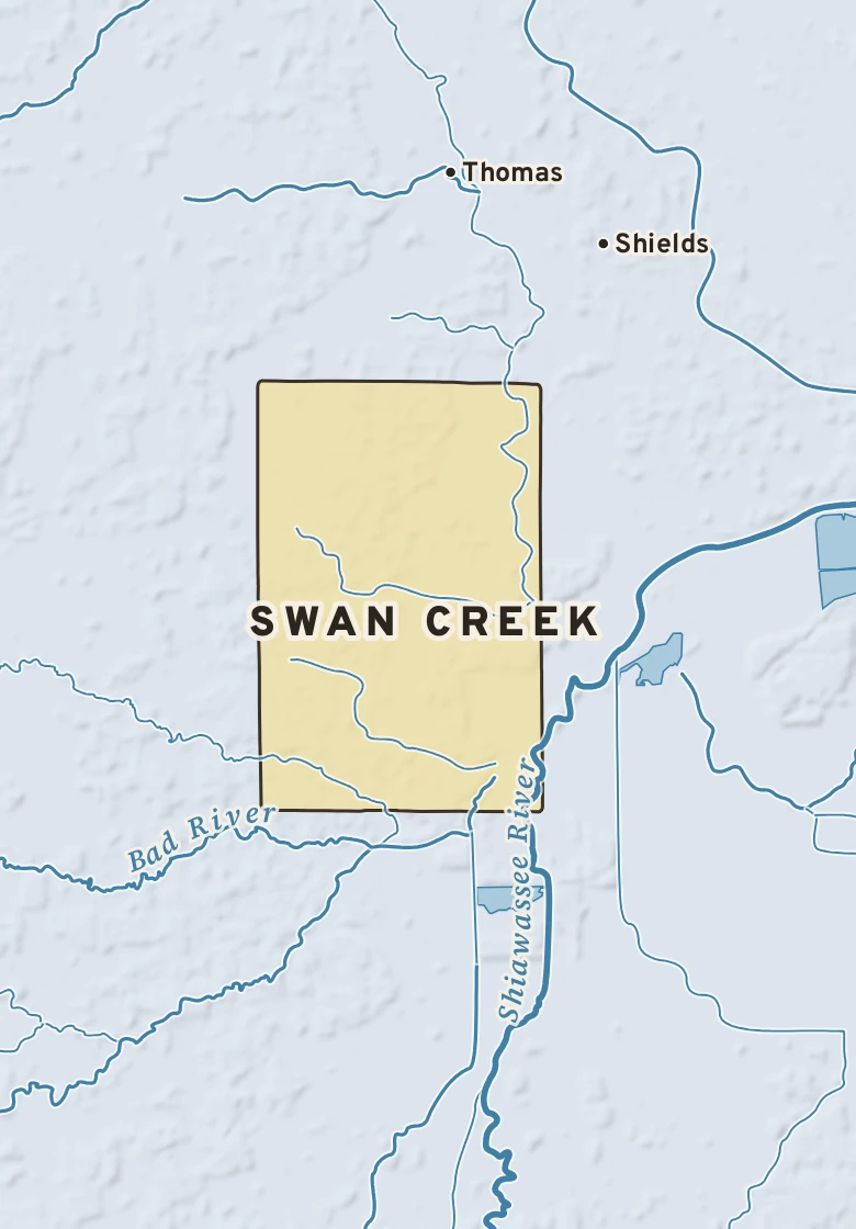 Atlas plate of Swan Creek, Michigan.