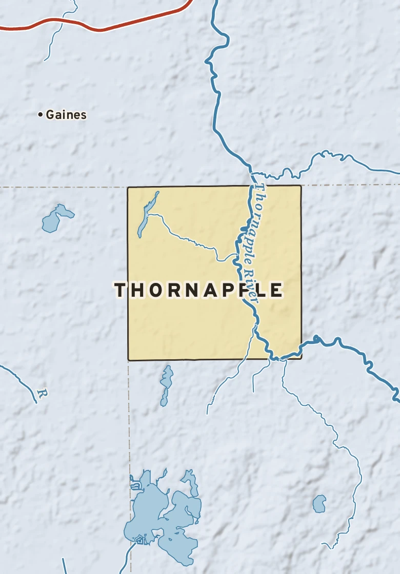 Atlas plate of Thornapple, Michigan.