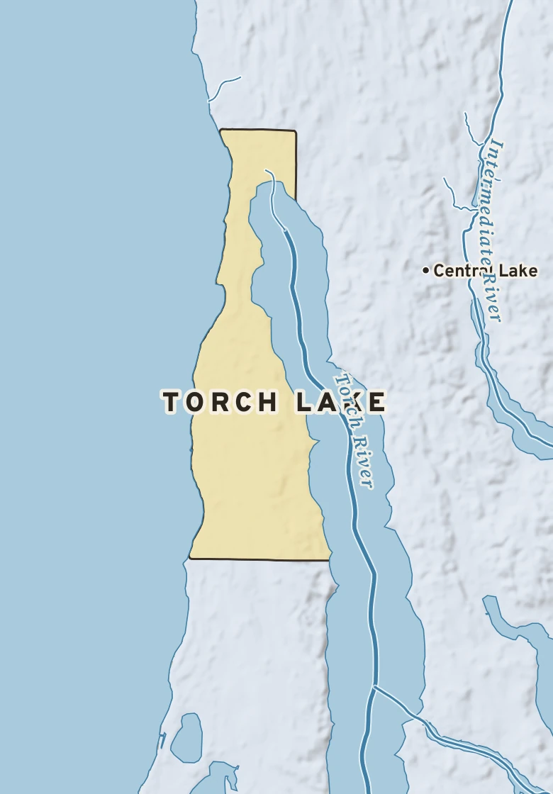 Atlas plate of Torch Lake, Michigan.