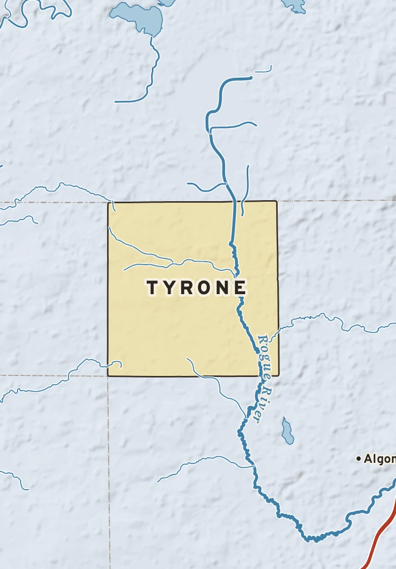Atlas plate of Tyrone, Michigan.