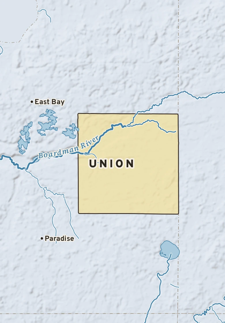 Atlas plate of Union, Michigan.