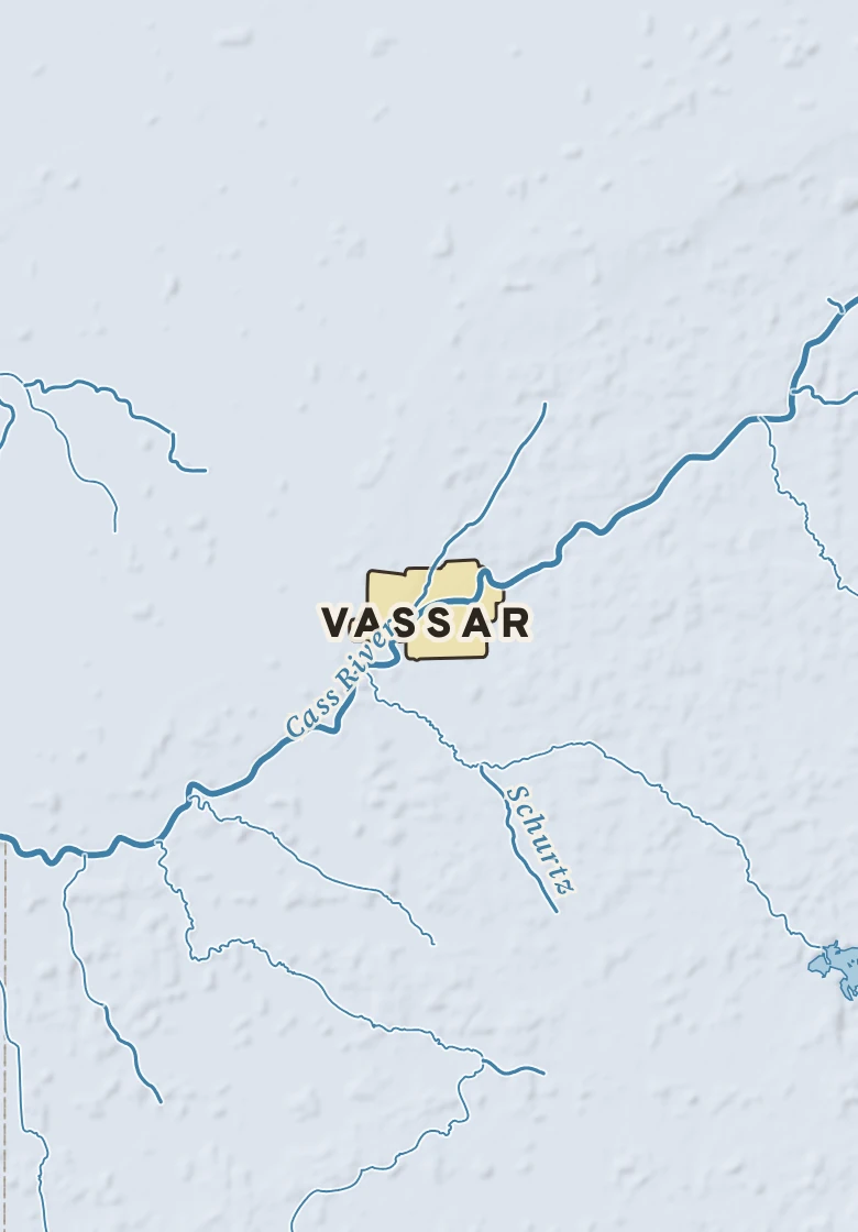 Atlas plate of Vassar, Michigan.