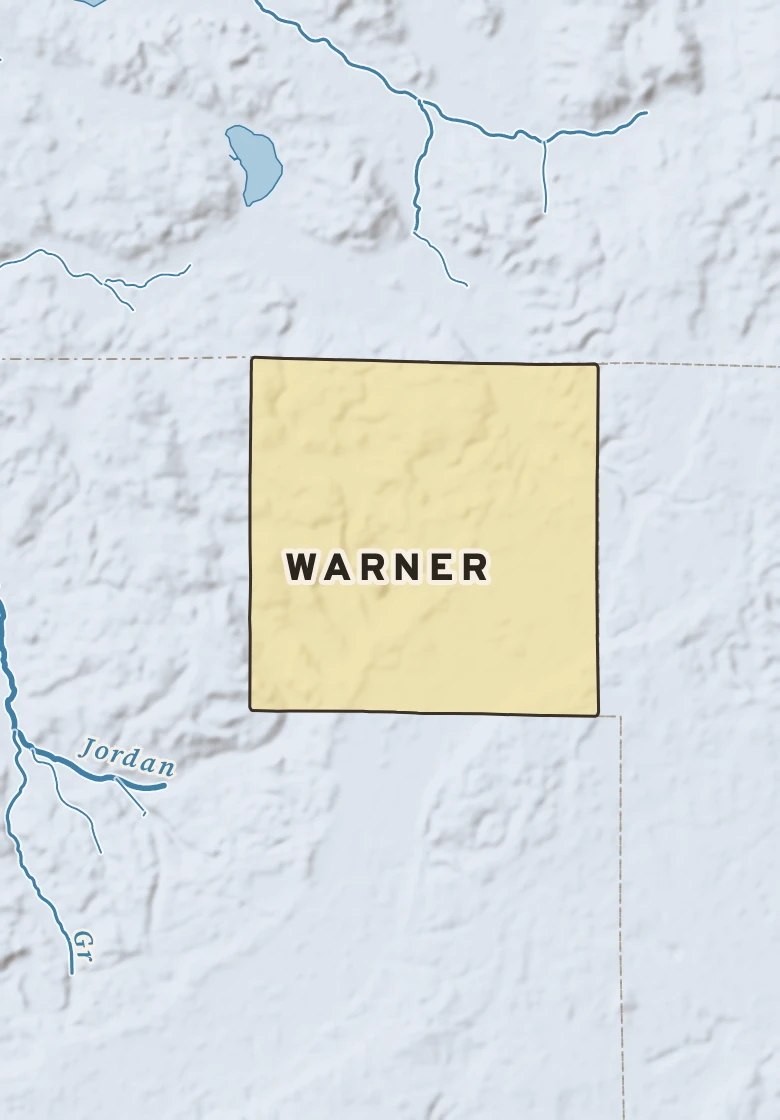 Atlas plate of Warner, Michigan.