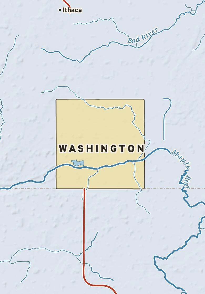 Atlas plate of Washington, Michigan.
