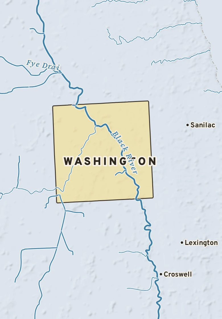 Atlas plate of Washington, Michigan.