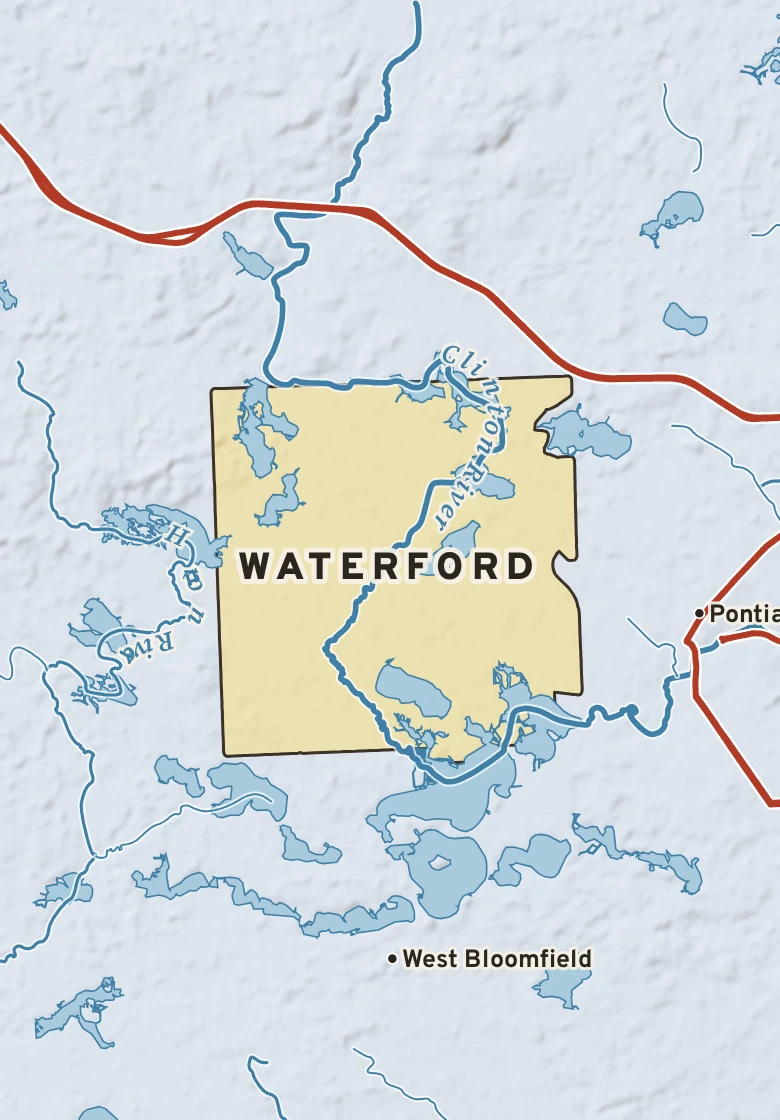 Atlas plate of Waterford, Michigan.