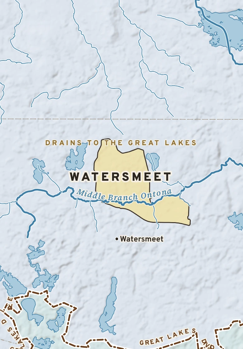 Atlas plate of Watersmeet, Michigan.