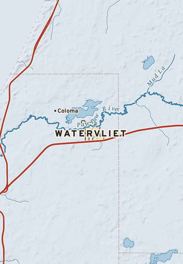 Atlas plate of Watervliet, Michigan.