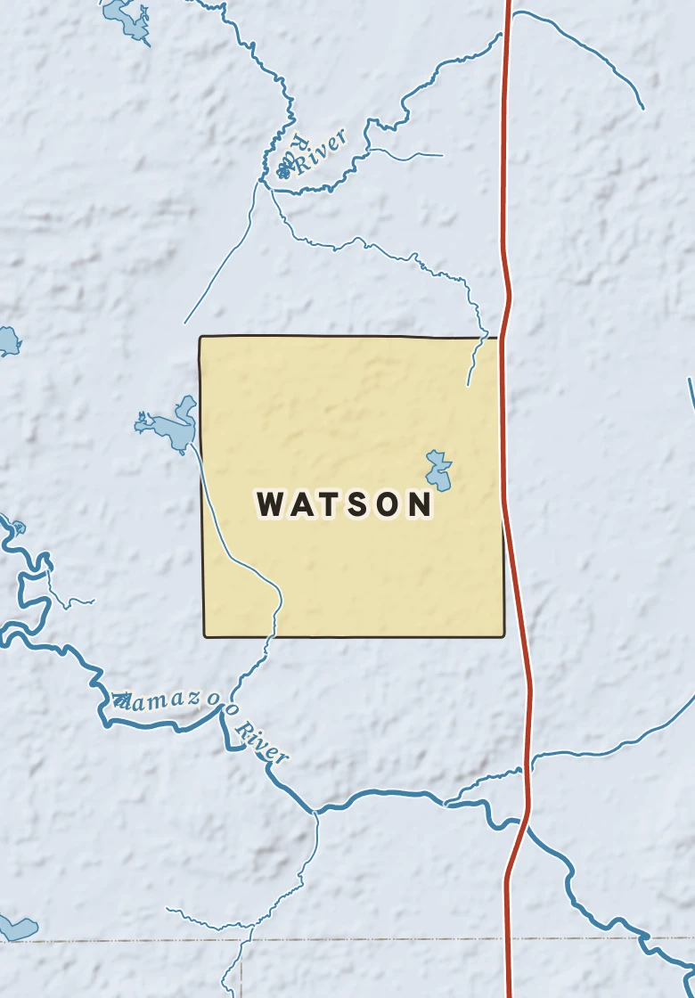 Atlas plate of Watson, Michigan.