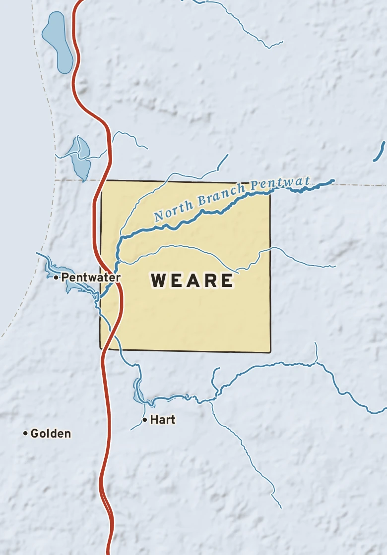 Atlas plate of Weare, Michigan.