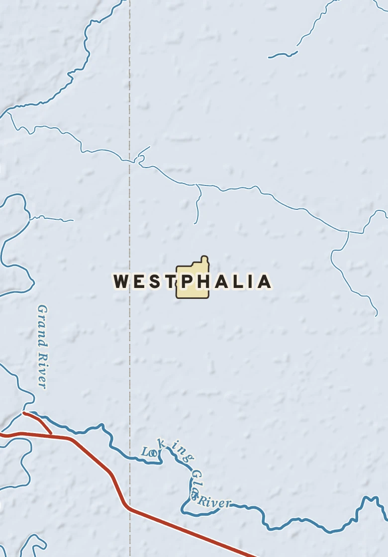 Atlas plate of Westphalia, Michigan.