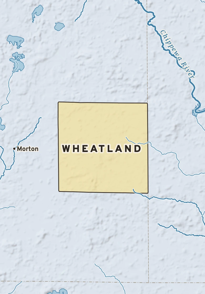 Atlas plate of Wheatland, Michigan.