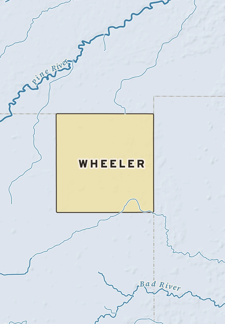 Atlas plate of Wheeler, Michigan.