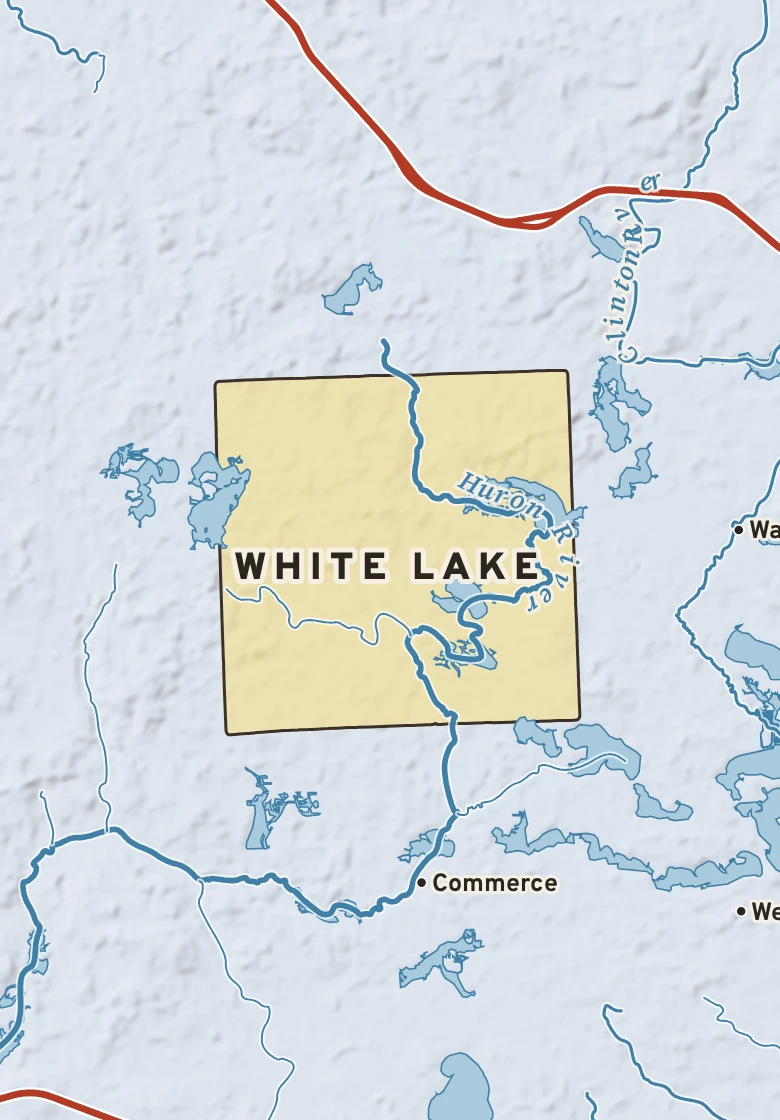 Atlas plate of White Lake, Michigan.