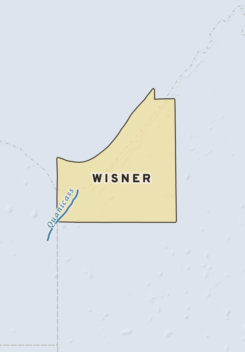 Atlas plate of Wisner, Michigan.