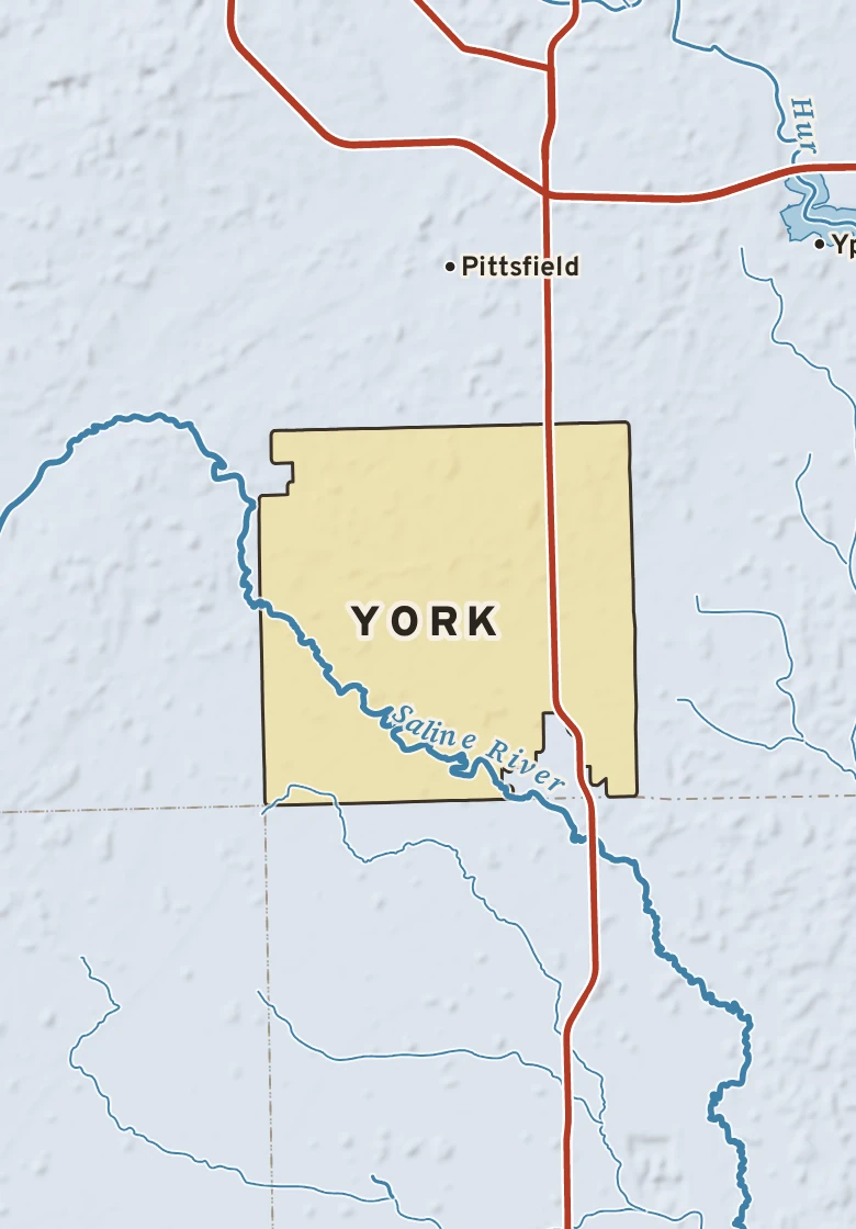 Atlas plate of York, Michigan.