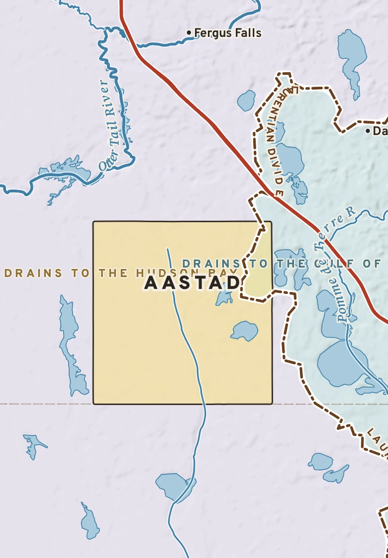 Atlas plate of Aastad, Minnesota.