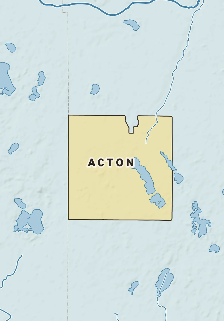 Atlas plate of Acton, Minnesota.