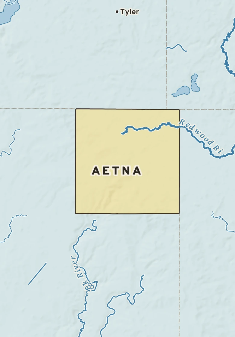 Atlas plate of Aetna, Minnesota.