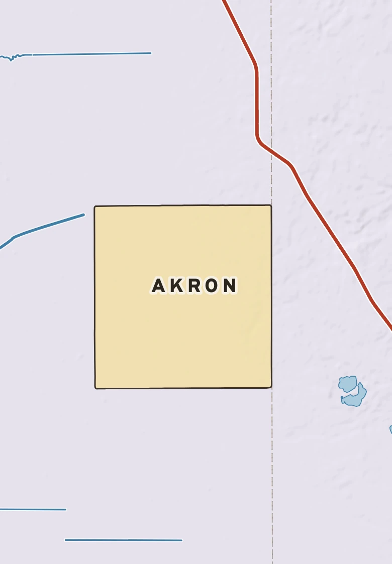 Atlas plate of Akron, Minnesota.