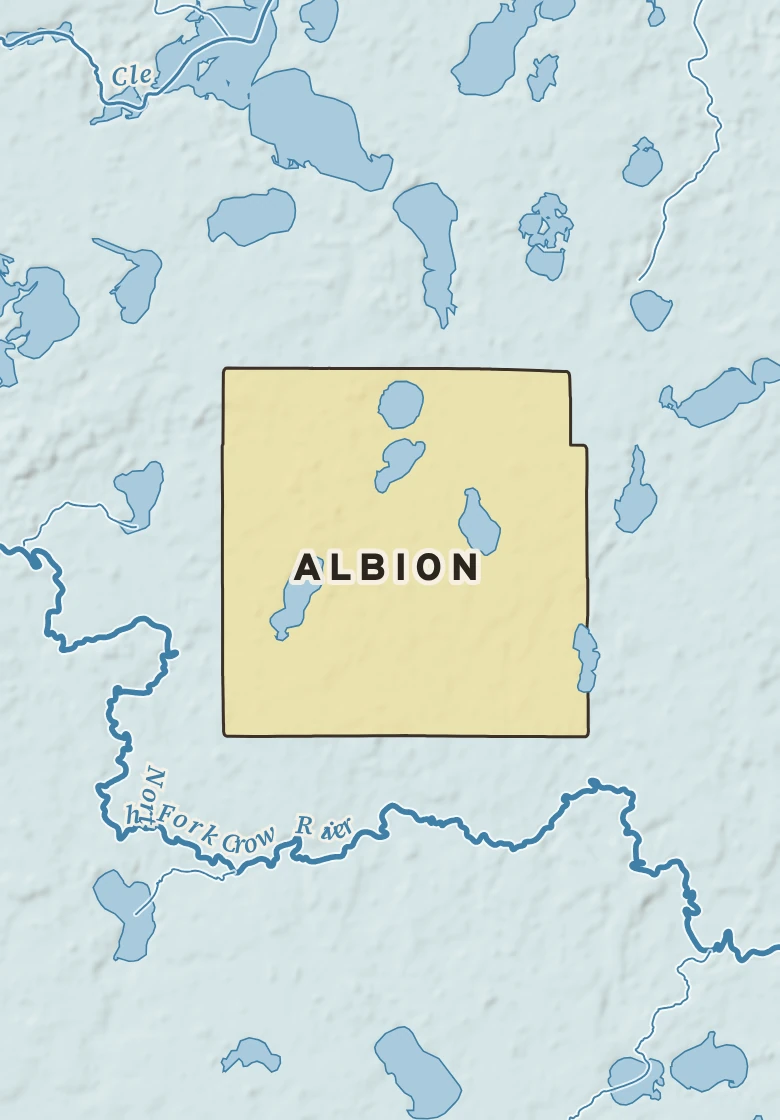 Atlas plate of Albion, Minnesota.